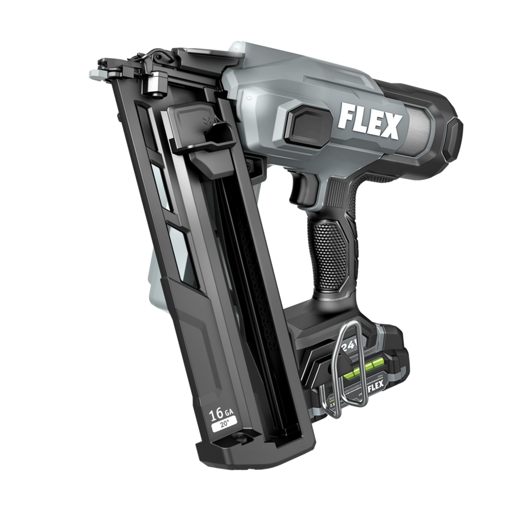 FLEX FL-FX4321A-1A 24V 16Ga Angled Finish Nailer 2.5Ah Kit