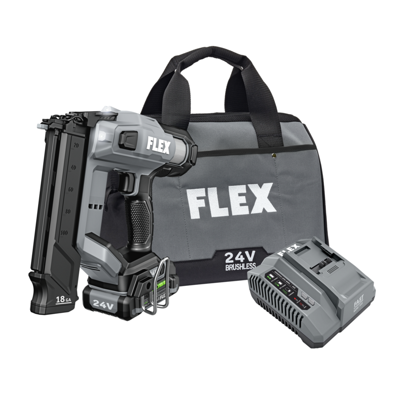FLEX FL-FX4331-1A 24V 18GA Brad Nailer 2.5Ah Kit