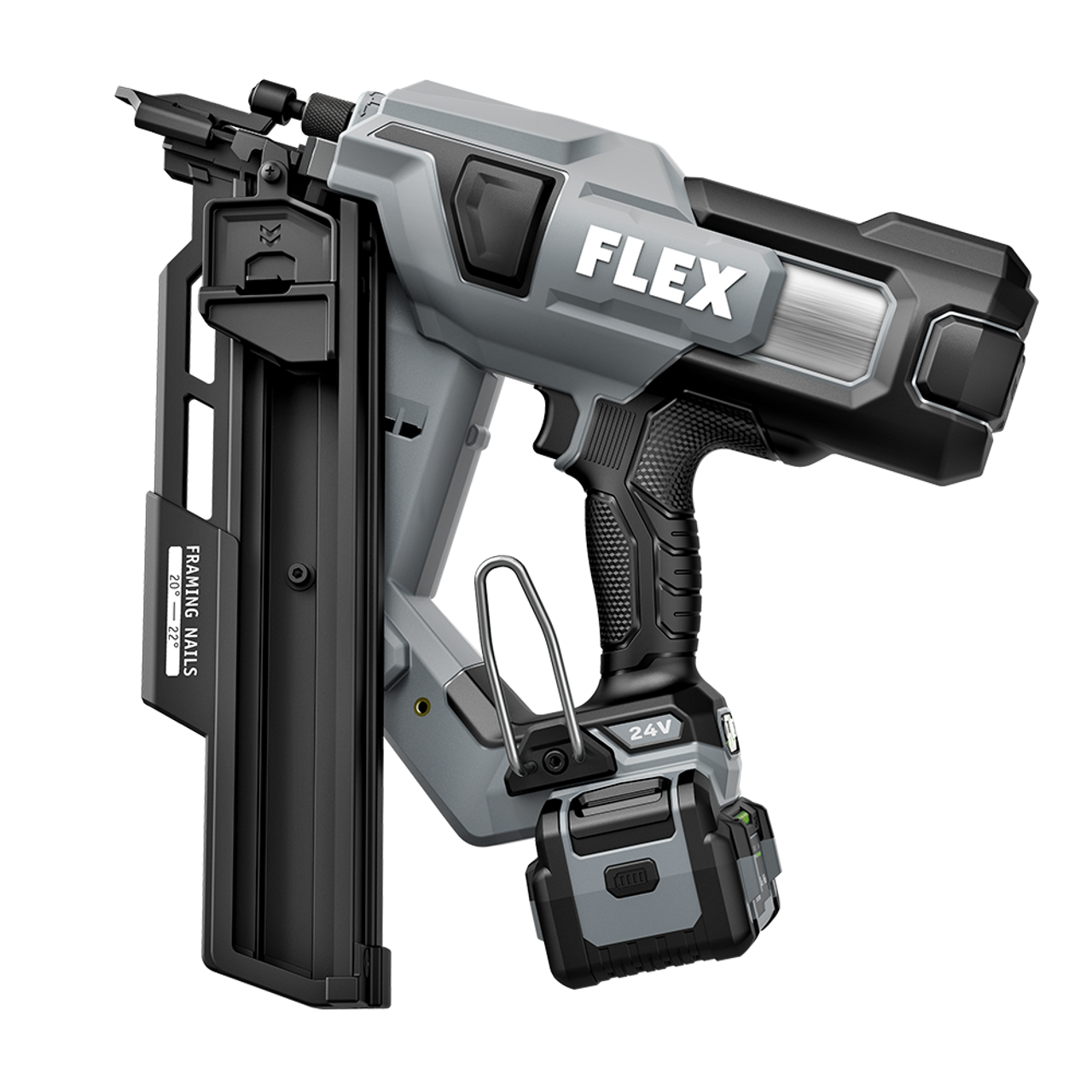 FLEX FL-FX4351A-1C 24V 21deg Framing Nailer 5.0Ah Kit