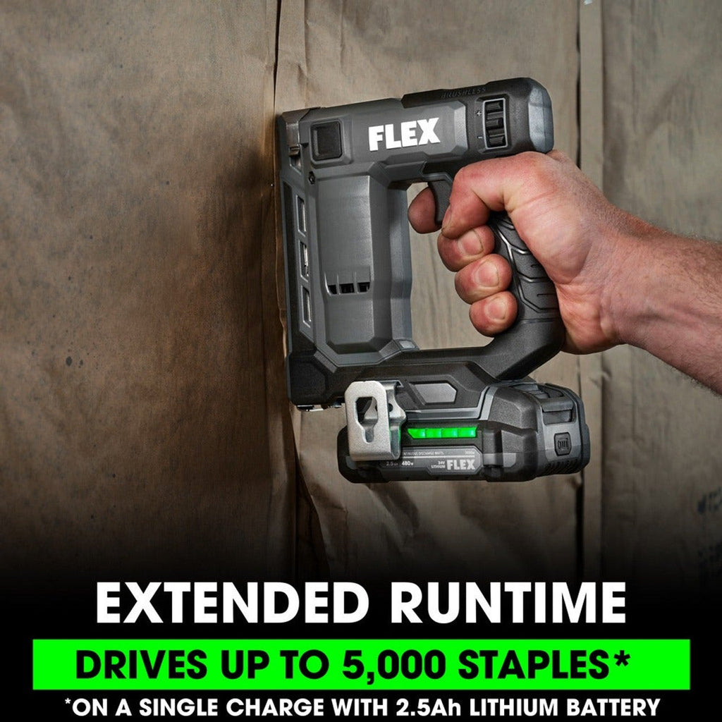 FLEX FL-FX4521-1A 24V 3/8in Stapler 2.5Ah Kit