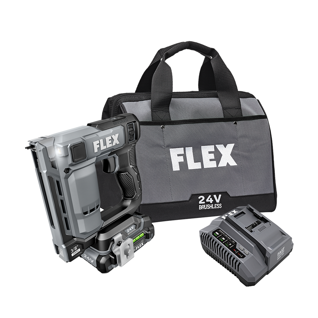 FLEX FL-FX4521-1A 24V 3/8in Stapler 2.5Ah Kit