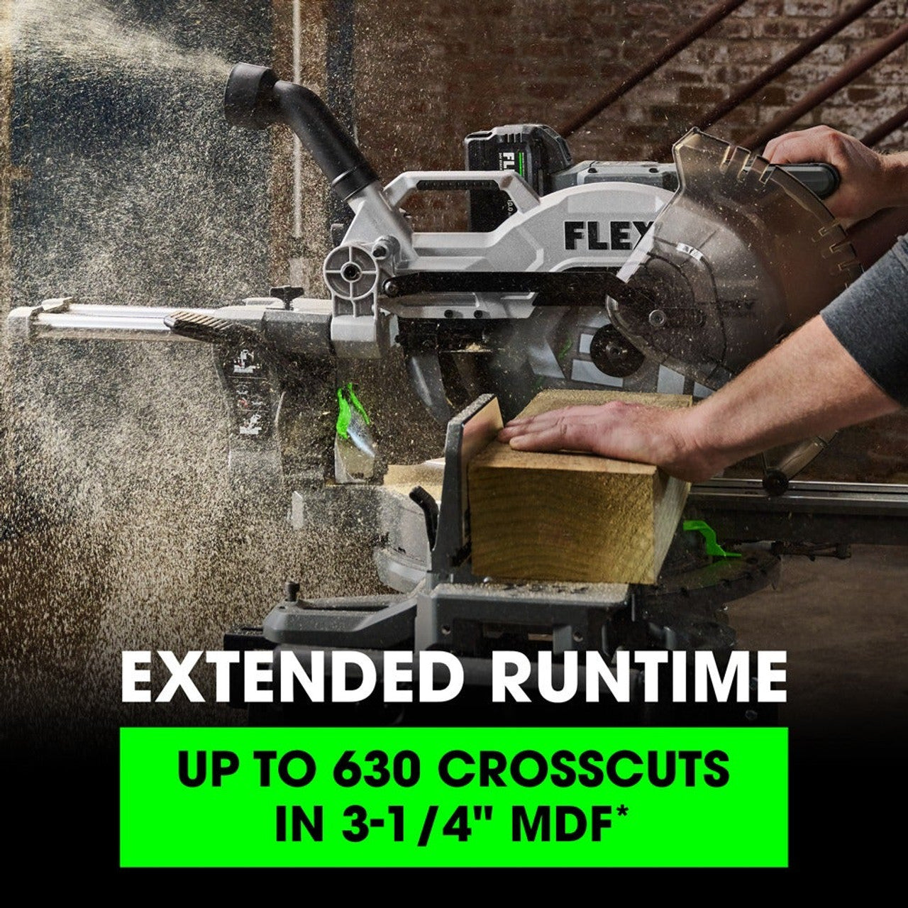 FLEX FL-FX7141A-1J 24V 12in Sliding Compound Miter Saw Stacked Lithium 10.0Ah Kit