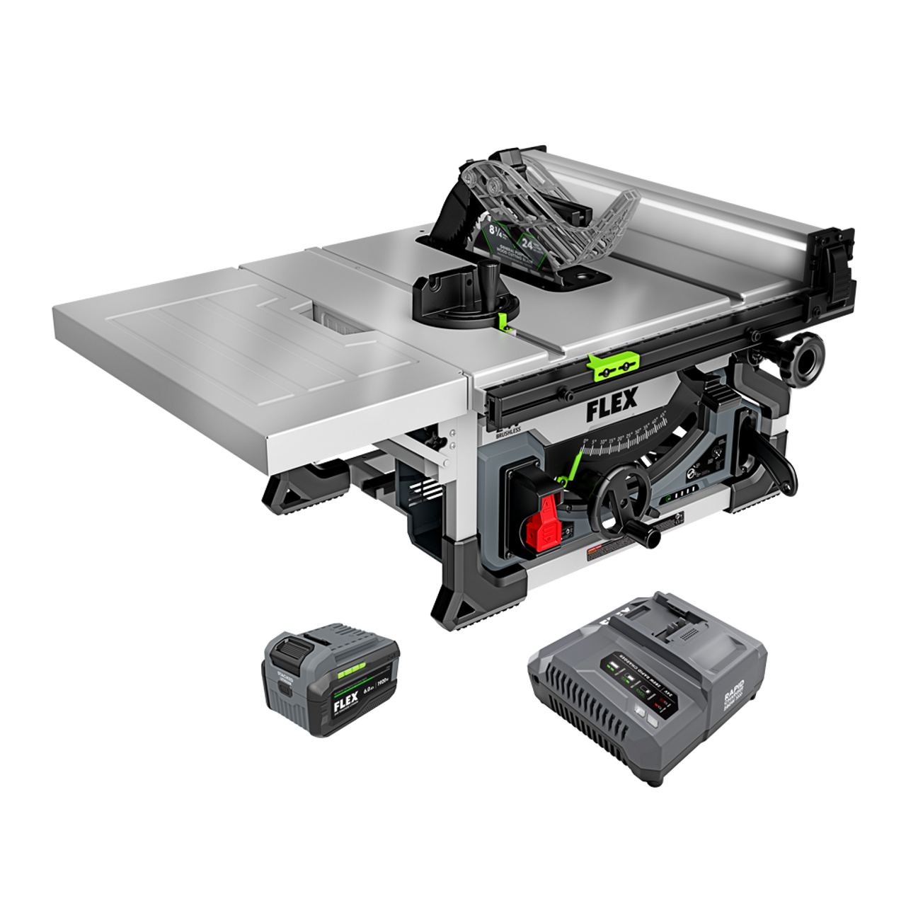 FLEX FL-FX7211-1H 24V 8-1/4in Table Saw Stacked Lithium 6.0Ah Kit