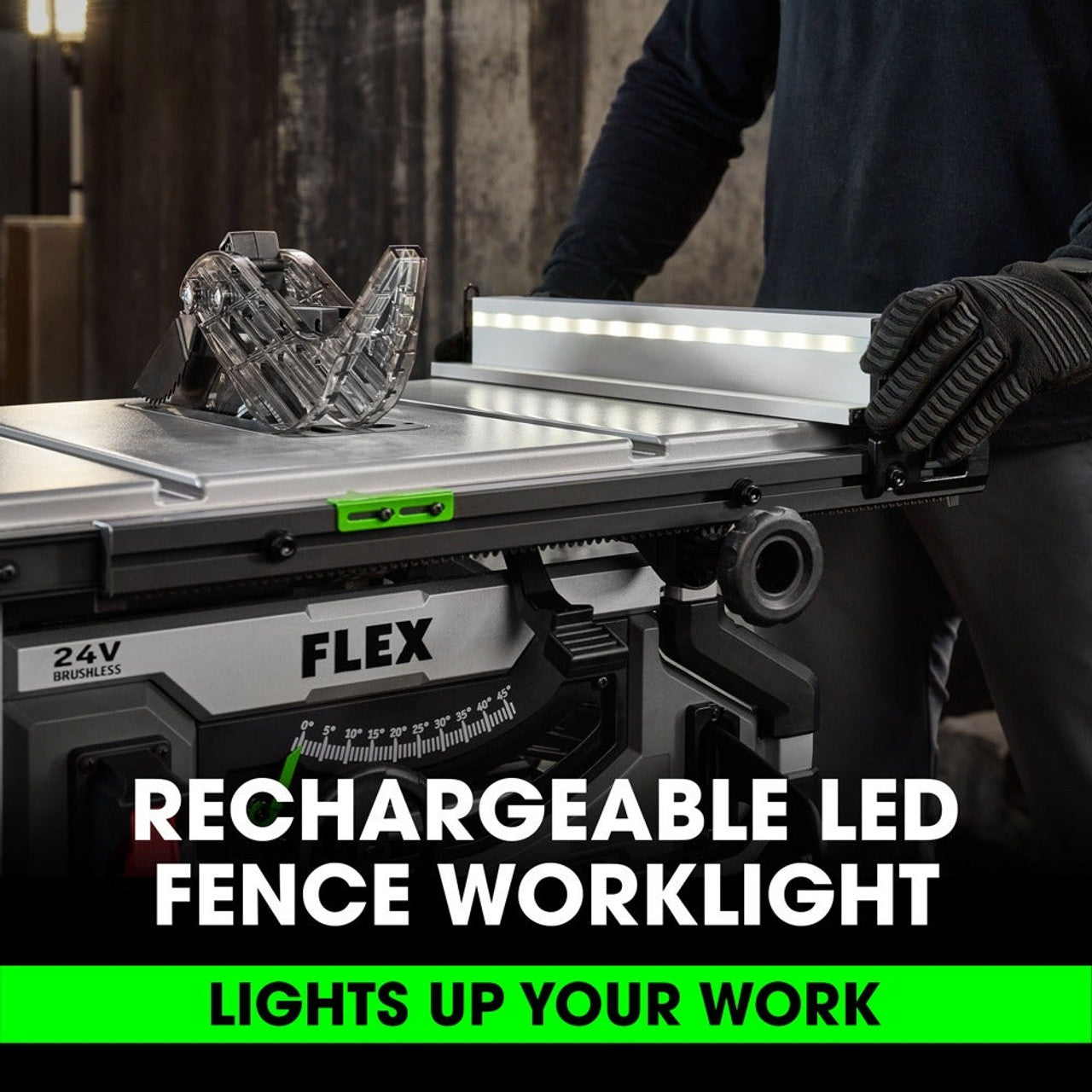 FLEX FL-FX7211-1H 24V 8-1/4in Table Saw Stacked Lithium 6.0Ah Kit
