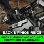 FLEX FL-FX7221-1J 24V 10in Table Saw Stacked Lithium 10.0Ah Kit