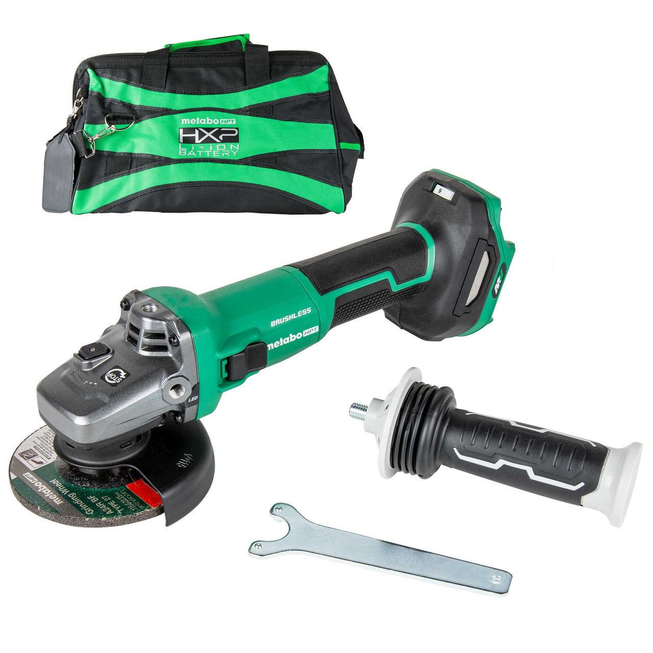 Metabo-HPT HPT-G3612DVEQ6M 36V MultiVolt 4-1/2in Variable Speed Slide Switch Angle Grinder (Bare Tool)