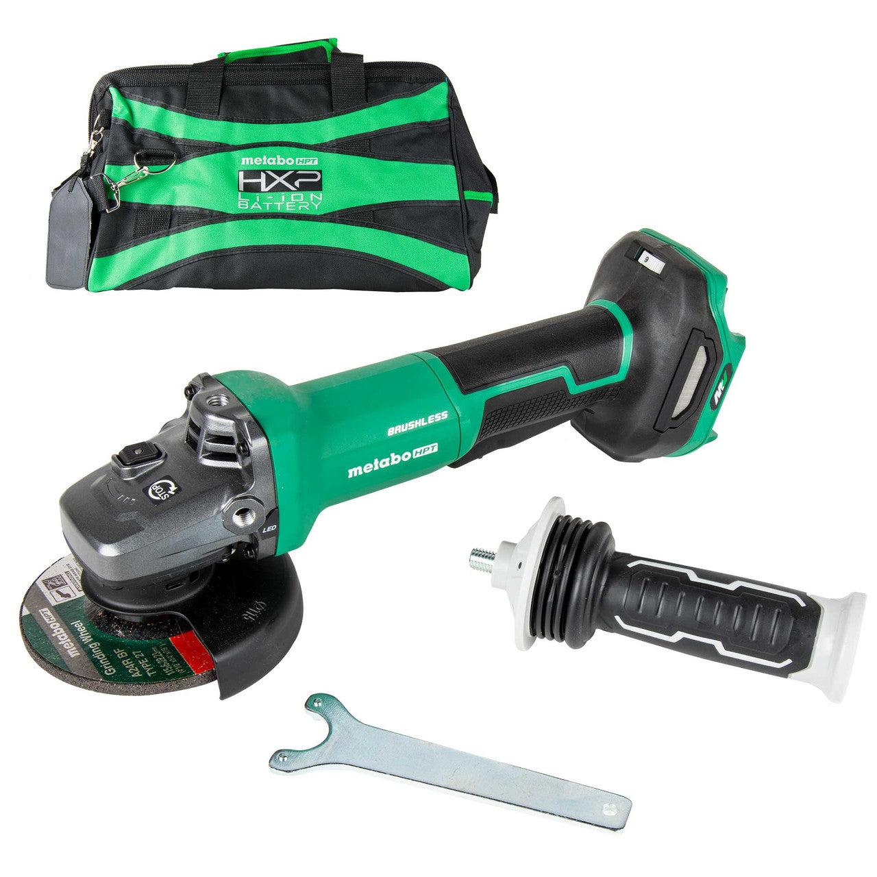 Metabo-HPT HPT-G3612DVFQ6M 36V MultiVolt 4-1/2in Variable Speed Paddle Switch Angle Grinder (Bare Tool)