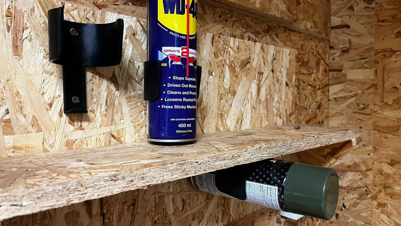 StealthMounts SM-OM-CAN-BLK-2 Aerosol Can Holder 2Pk
