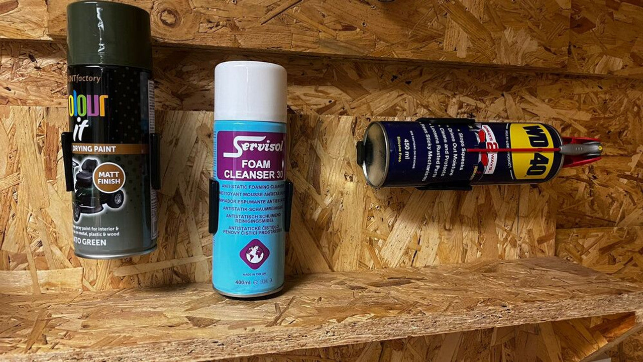 StealthMounts SM-OM-CAN-BLK-2 Aerosol Can Holder 2Pk
