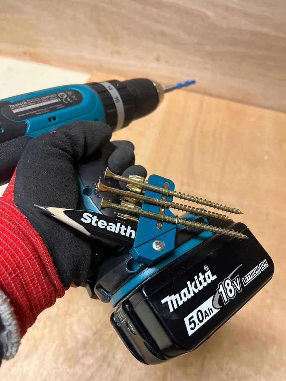 StealthMounts SM-BH-MK-4590-BLU Magnetic Bit Holder for Makita CXT, LXT & XGT Tools Blue 2Pk