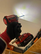 StealthMounts SM-BH-M18-S-RED Stubby Magnetic Bit Holder for Milwaukee M18 Tools Red 3Pk