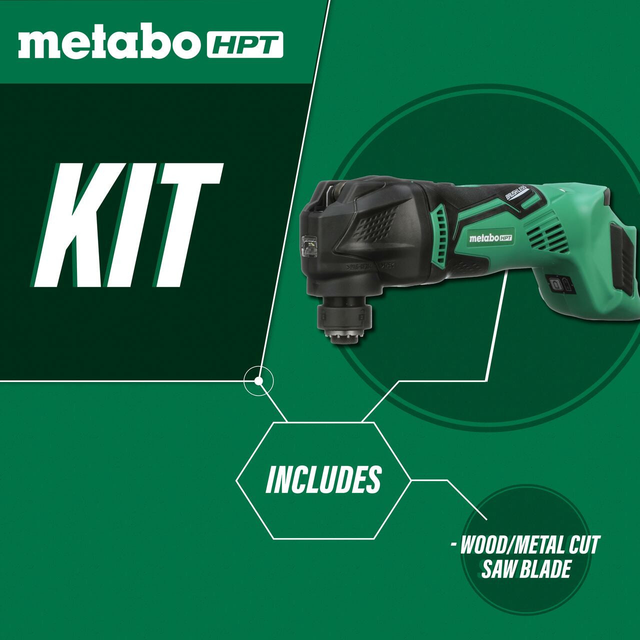 Metabo-HPT HPT-CV18DBLQ5M 18V Li-Ion Oscillating Multi-Tool (Bare Tool)