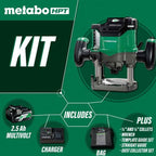 Metabo-HPT HPT-M3612DAM 36V Cordless Variable Speed Plunge Router 2.5Ah Kit