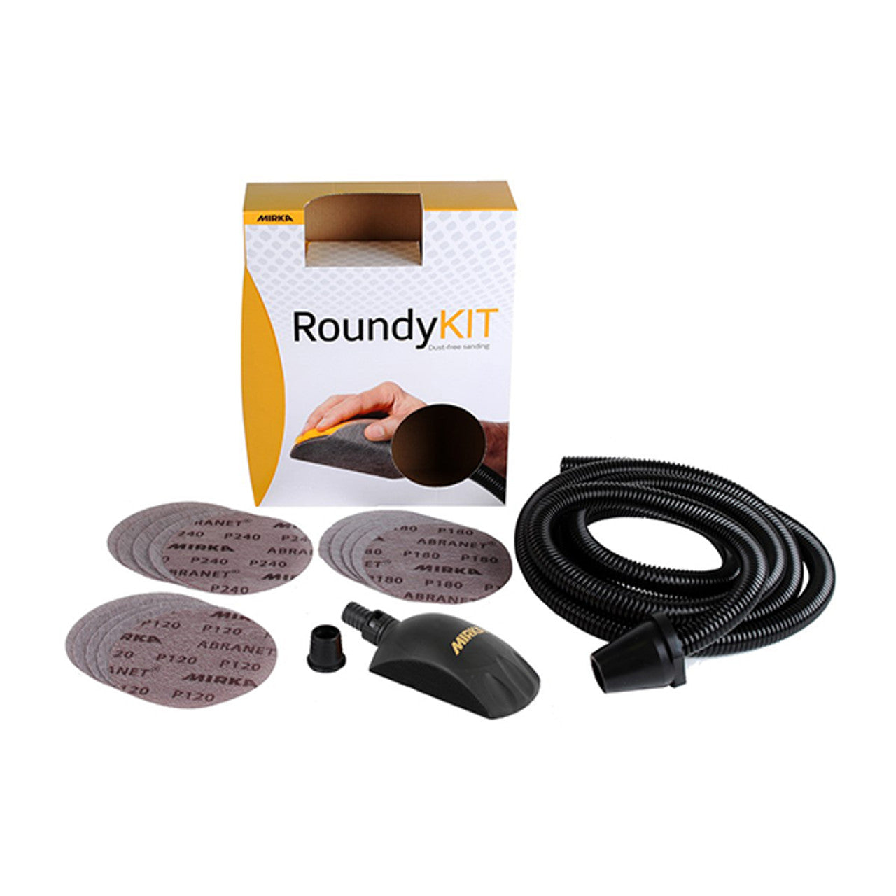 Mirka Abrasives MIR-KIT00ROUND 6in Roundy Hand Block Kit
