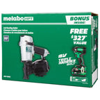 Metabo-HPT HPT-KNV45AB2M Pro Bundle 1-3/4in Coil Roofing Nailer with BONUS Impact Driver 5.0Ah Kit