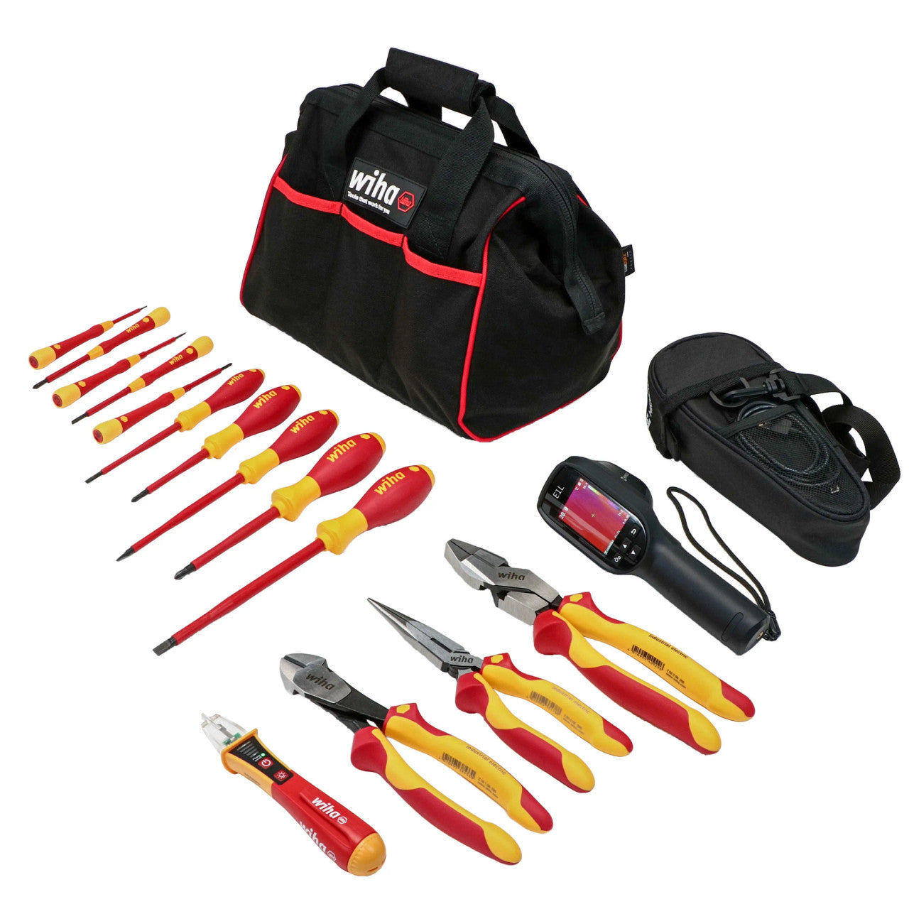 Wiha Tools WIHA-91803 15pc Hikmicro E1 Thermal Camera Inspection Insulated Tool Kit
