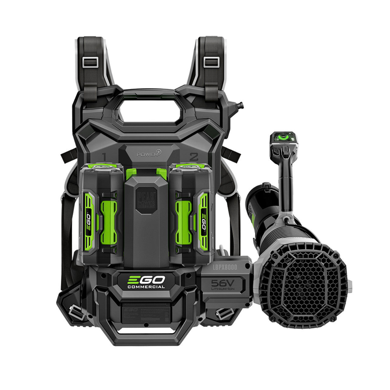 EGO Power EGO-LBPX8004-2 56V 800 CFM Commercial Backpack Blower With Peak Power 2x 6.0Ah Kit