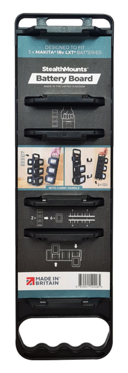 StealthMounts SM-BD-MK-18-H-1 Battery Board with Handle Makita 18v LXT
