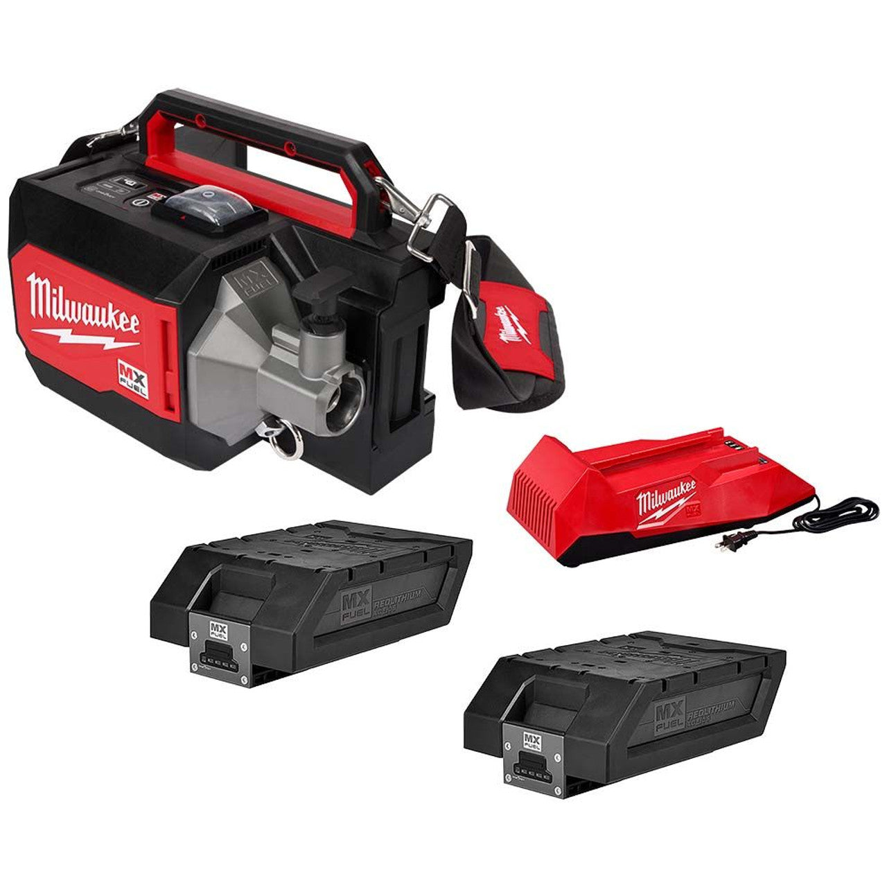 Milwaukee MIL-MXF370-2XC MX FUEL Concrete Vibrator Kit