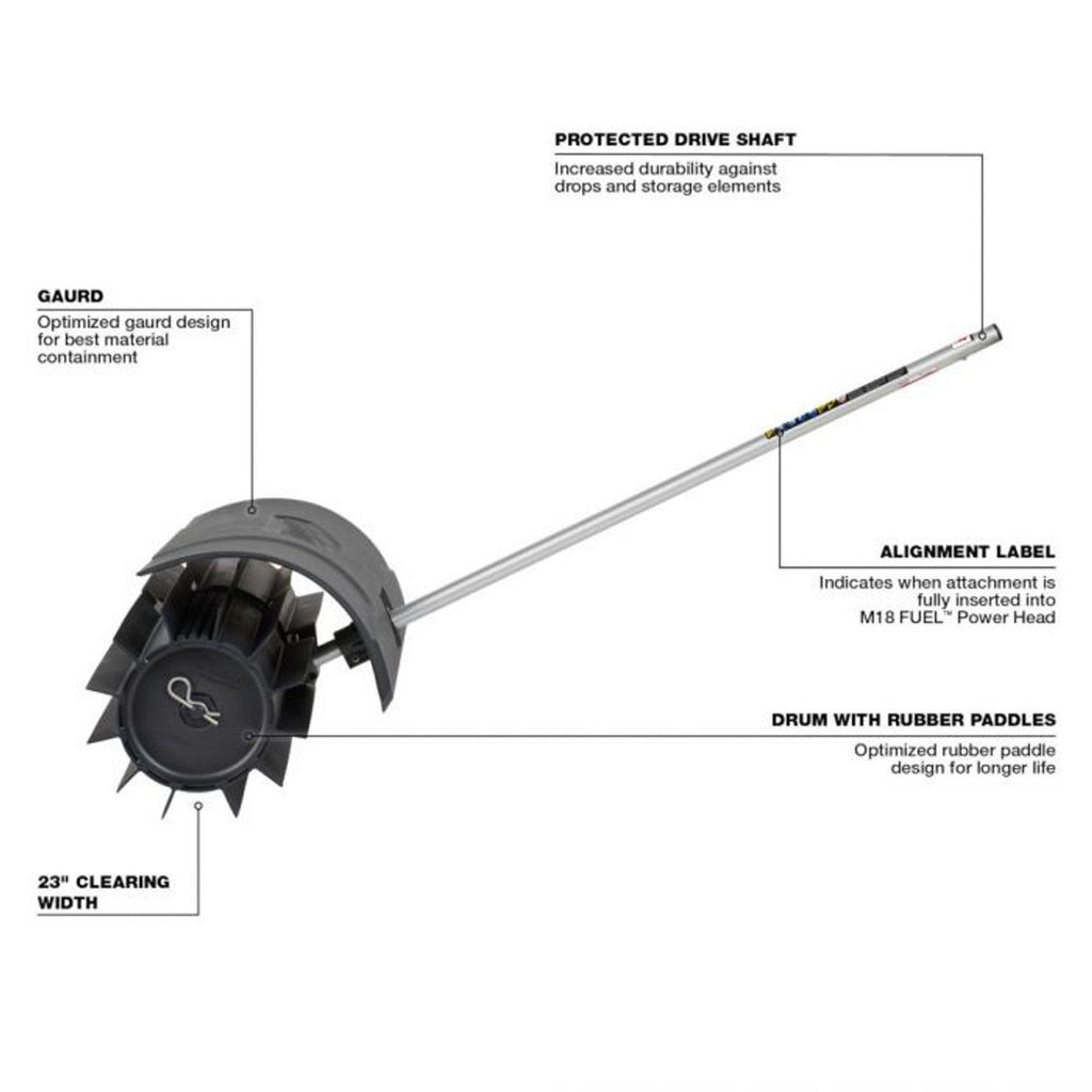 Milwaukee MIL-49-16-2740 Quik-Lok Rubber Broom Attachment