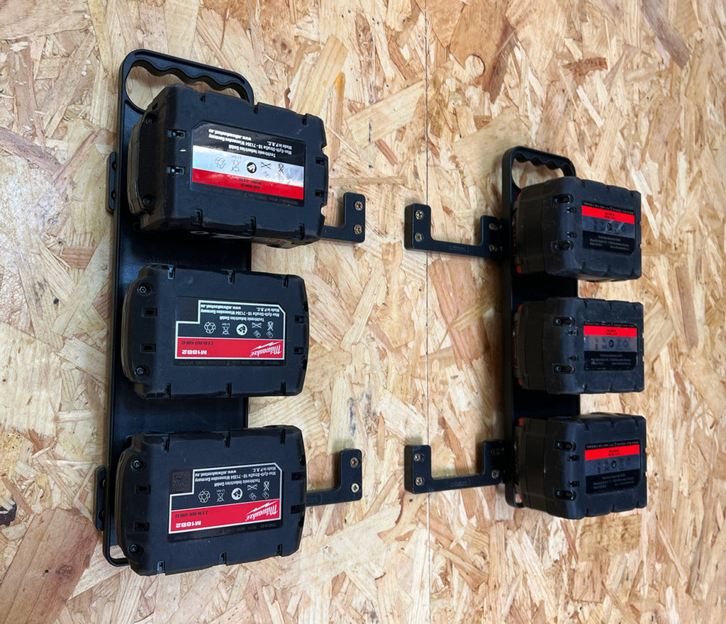 StealthMounts SM-BD-MW18-HF-1 Battery Board with Handle and Feet for Milwaukee M18