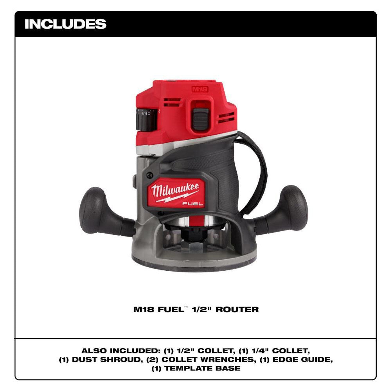 Milwaukee MIL-2838-21 M18 FUEL 1/2in Router Kit