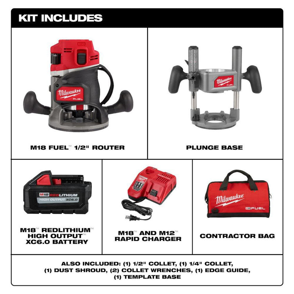 Milwaukee MIL-2838-21 M18 FUEL 1/2in Router Kit
