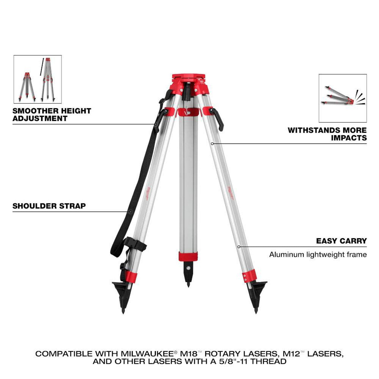 Milwaukee MIL-48-35-3700 Rotary Laser Tripod