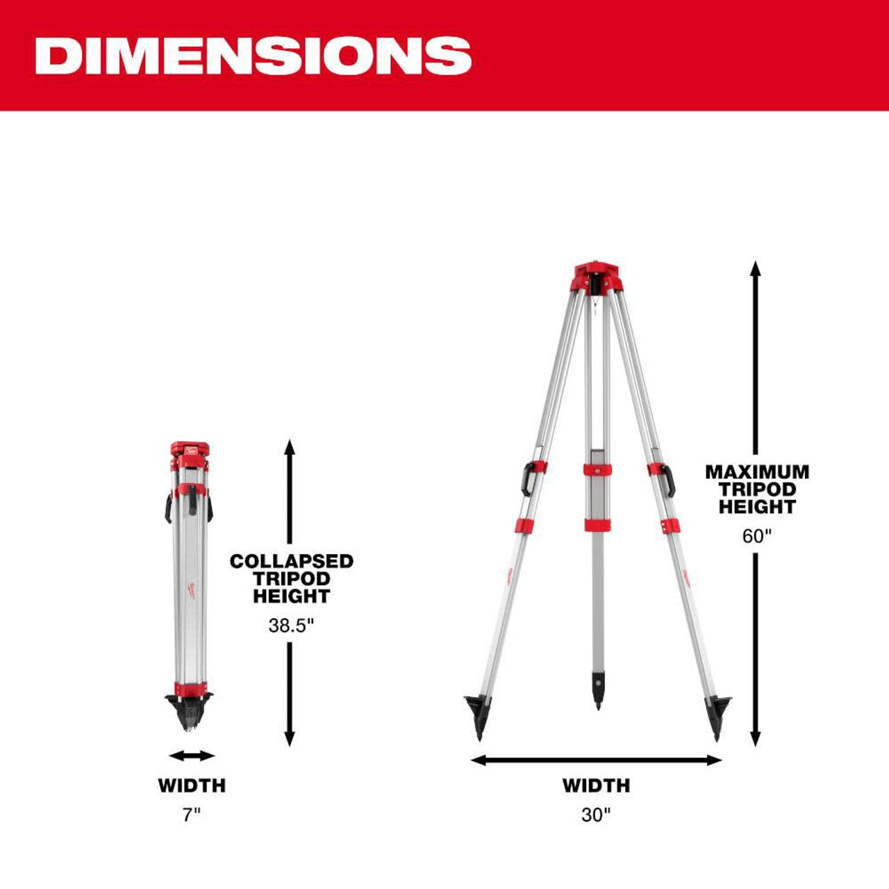 Milwaukee MIL-48-35-3700 Rotary Laser Tripod