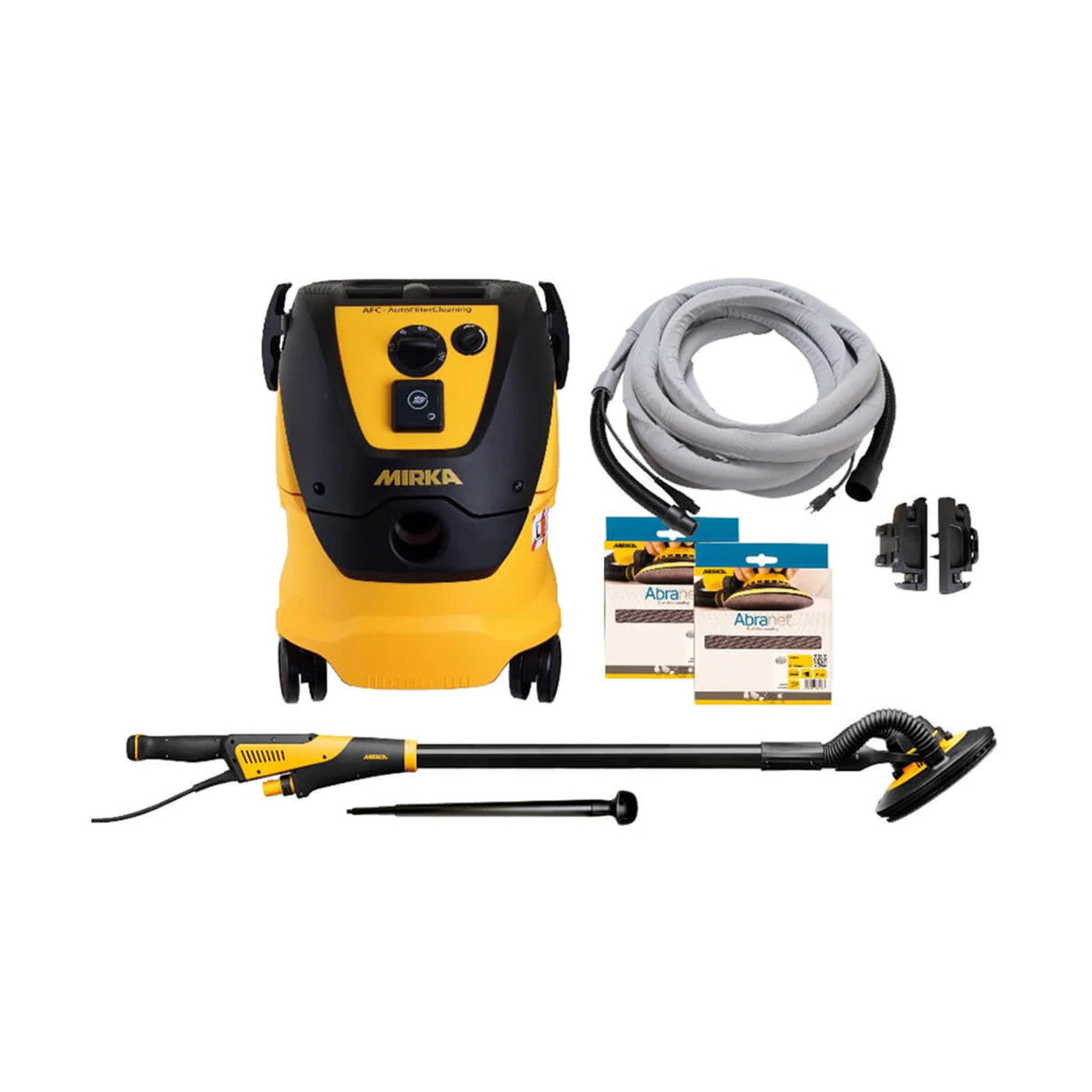 Mirka Abrasives MIR-MCA-PREMLEROS 9in LEROS Sander with 1230-AFC Dust Extractor & Abrasives
