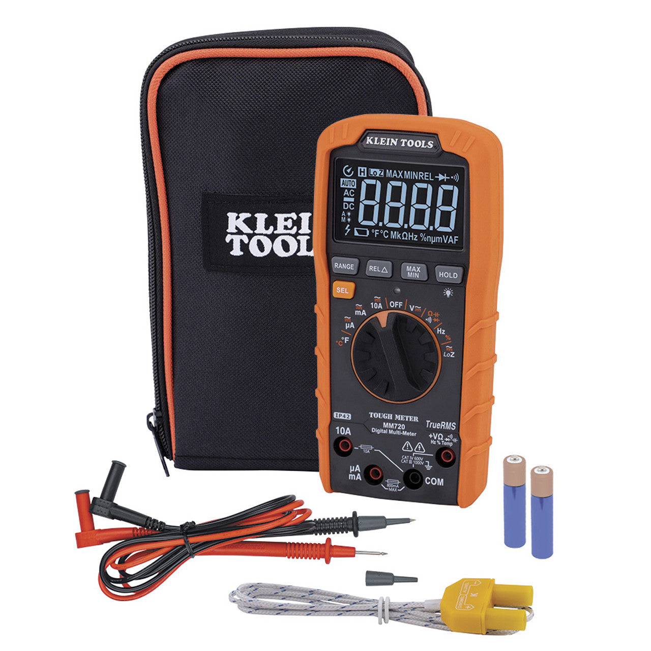 Klein KLE-MM720 Digital Multimeter TRMS Auto-Ranging 1000V Temp Low Impedance