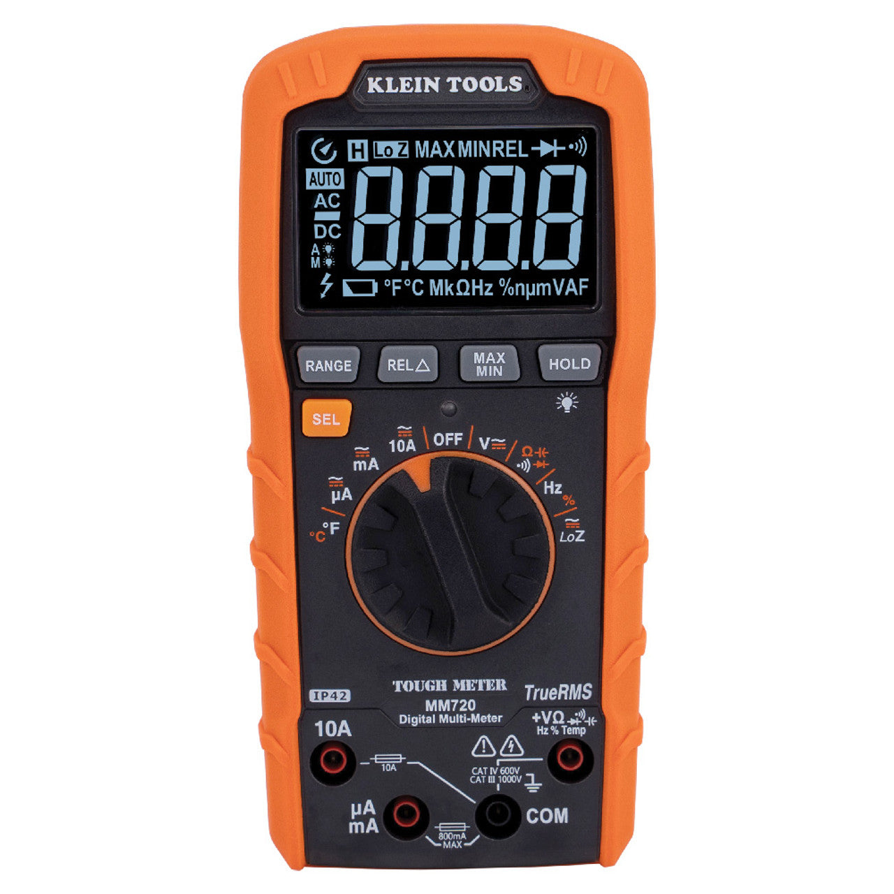 Klein KLE-MM720 Digital Multimeter TRMS Auto-Ranging 1000V Temp Low Impedance