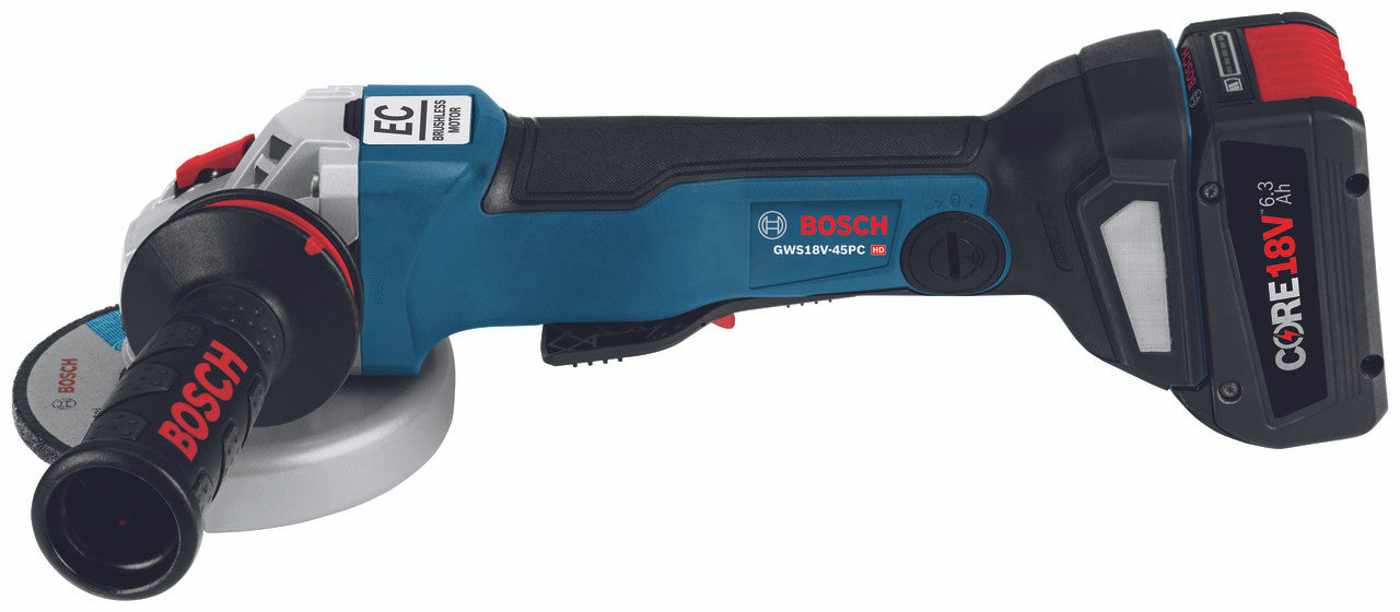 Bosch BOS-GWS18V-45PCN 18V EC Brushless Connected-Ready 4-1/2in. Angle Grinder with No Lock-On Paddle Switch (Bare Tool)