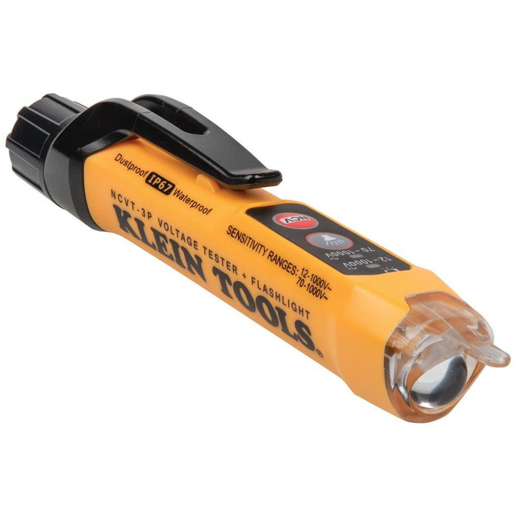 Klein KLE-NCVT3P Dual Range Non-Contact Voltage Tester with Flashlight 12 - 1000V AC