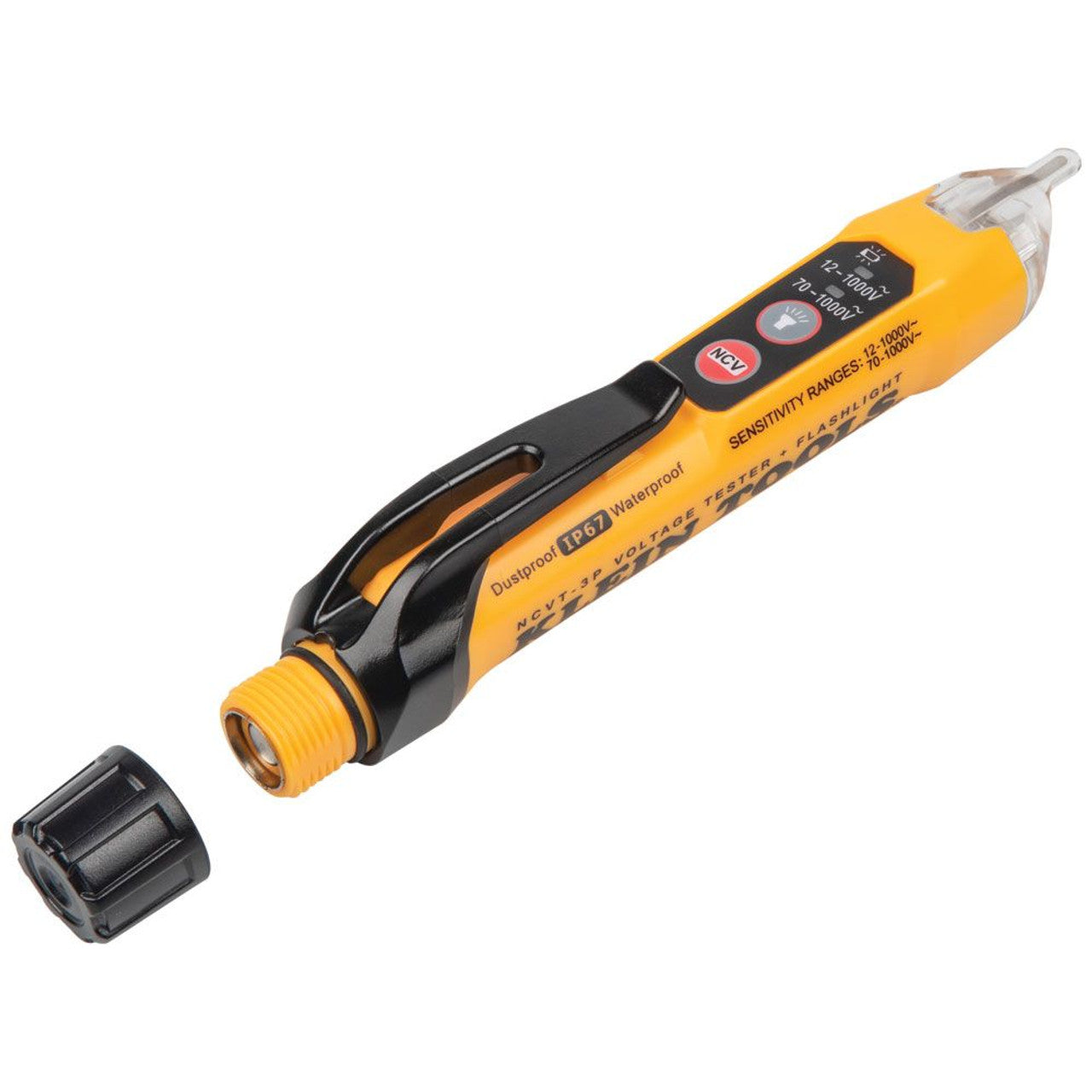 Klein KLE-NCVT3P Dual Range Non-Contact Voltage Tester with Flashlight 12 - 1000V AC