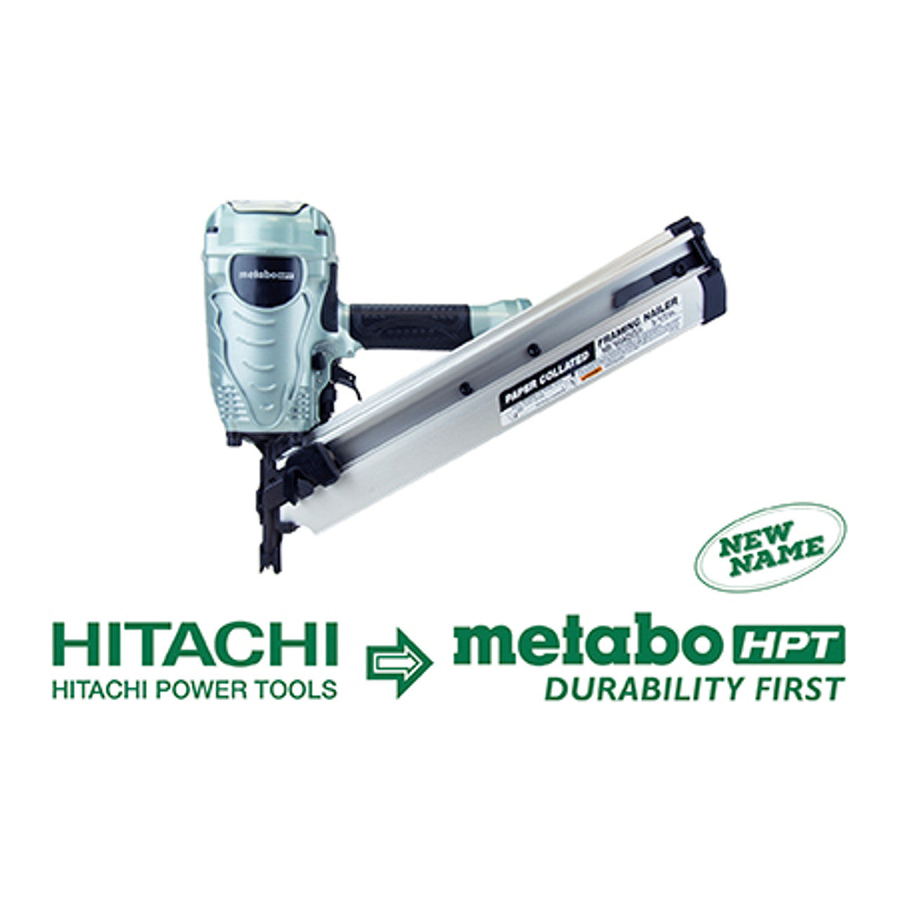 Metabo-HPT HPT-NR90ADS1M 3-1/2in Paper Collated Framing Nailer