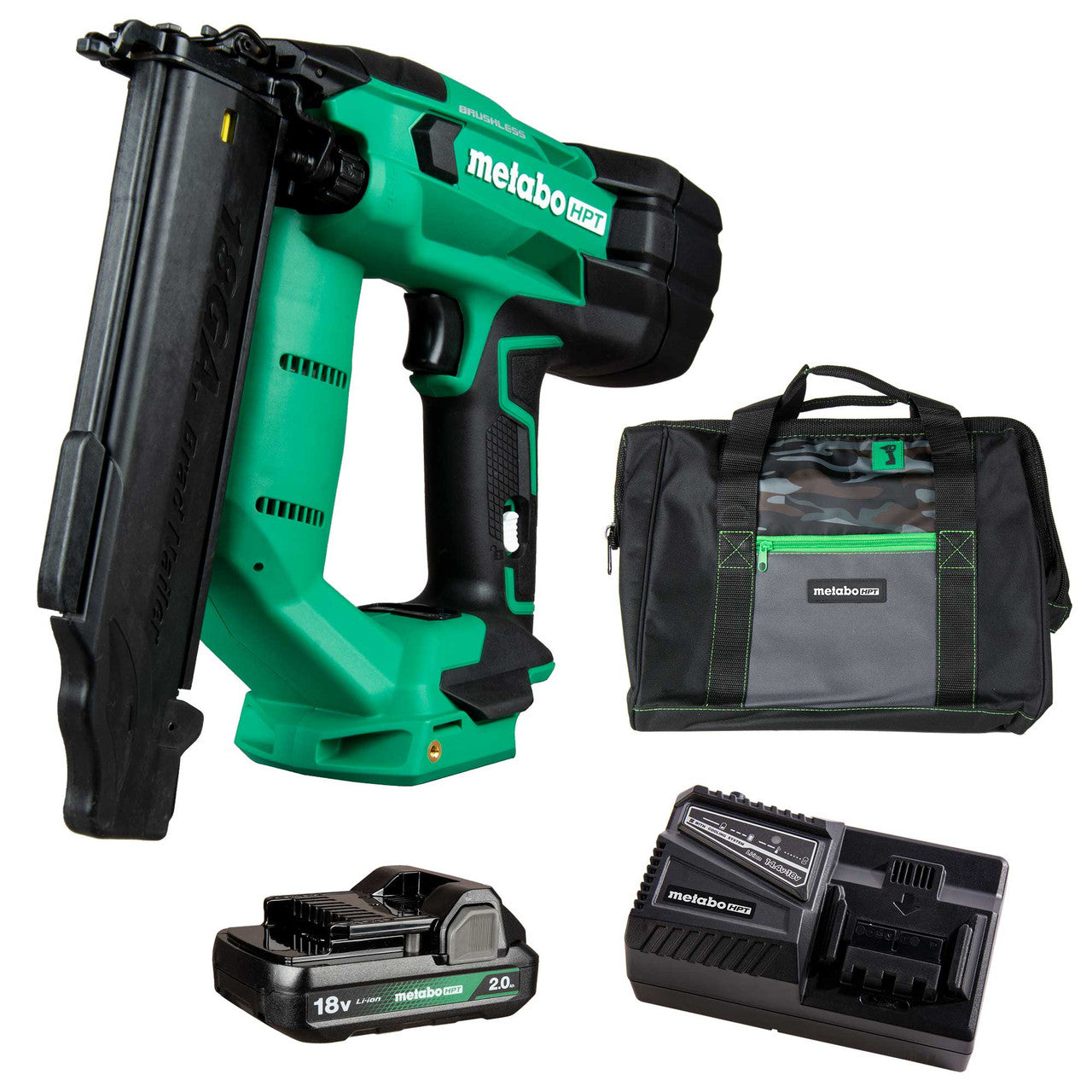 Metabo-HPT HPT-NT1850DFTM 18V MultiVolt 18ga Compact Brad Nailer 2.0Ah Kit