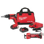 Milwaukee MIL-2866-22CTP M18 FUEL 18-Volt Lithium-Ion Brushless Cordless Drywall Screw Gun Compact Kit with M18 Cutout Tool