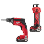 Milwaukee MIL-2866-22CTP M18 FUEL 18-Volt Lithium-Ion Brushless Cordless Drywall Screw Gun Compact Kit with M18 Cutout Tool