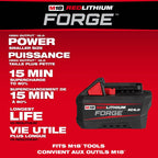 Milwaukee MIL-48-59-1861 M18 FORGE XC6.0 and Dual Bay Super Charger Starter Kit