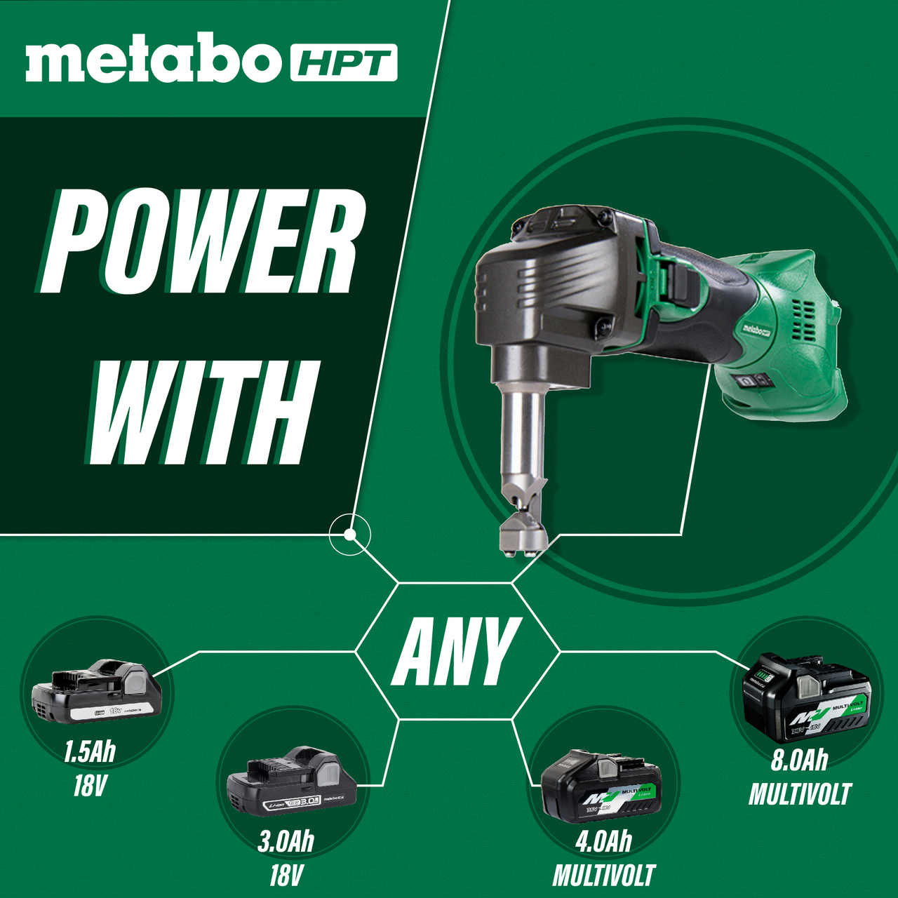 Metabo-HPT HPT-CN18DSLQ4M 18V Li-Ion Nibbler (Bare Tool)