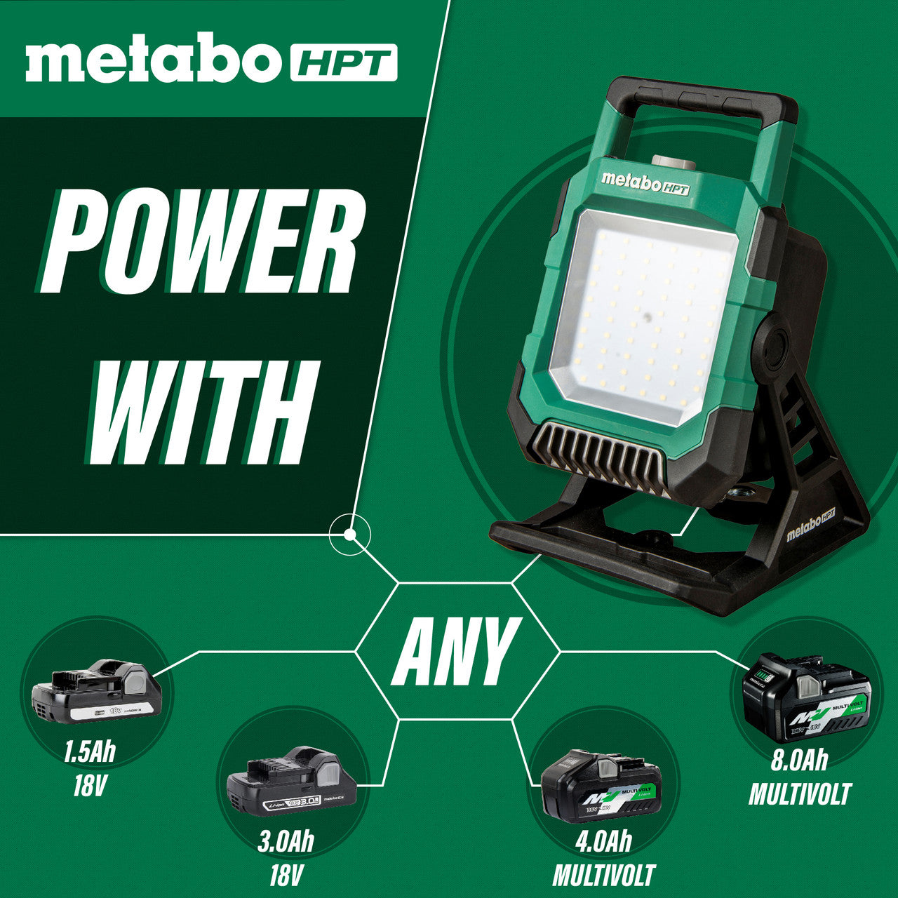 Metabo-HPT HPT-UB18DCQ4M 18V MultiVolt LED Work Light (Bare Tool)