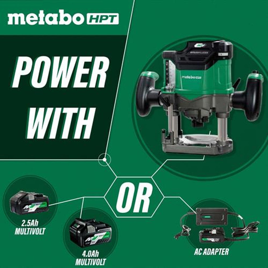 Metabo-HPT HPT-M3612DAM 36V Cordless Variable Speed Plunge Router 2.5Ah Kit