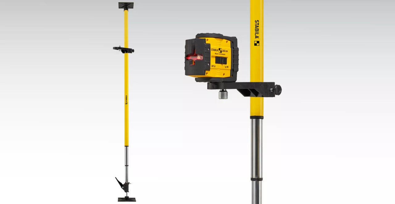 Stabila STAB-07467 LT30 Laser 12ft Telescope Pole With Bracket