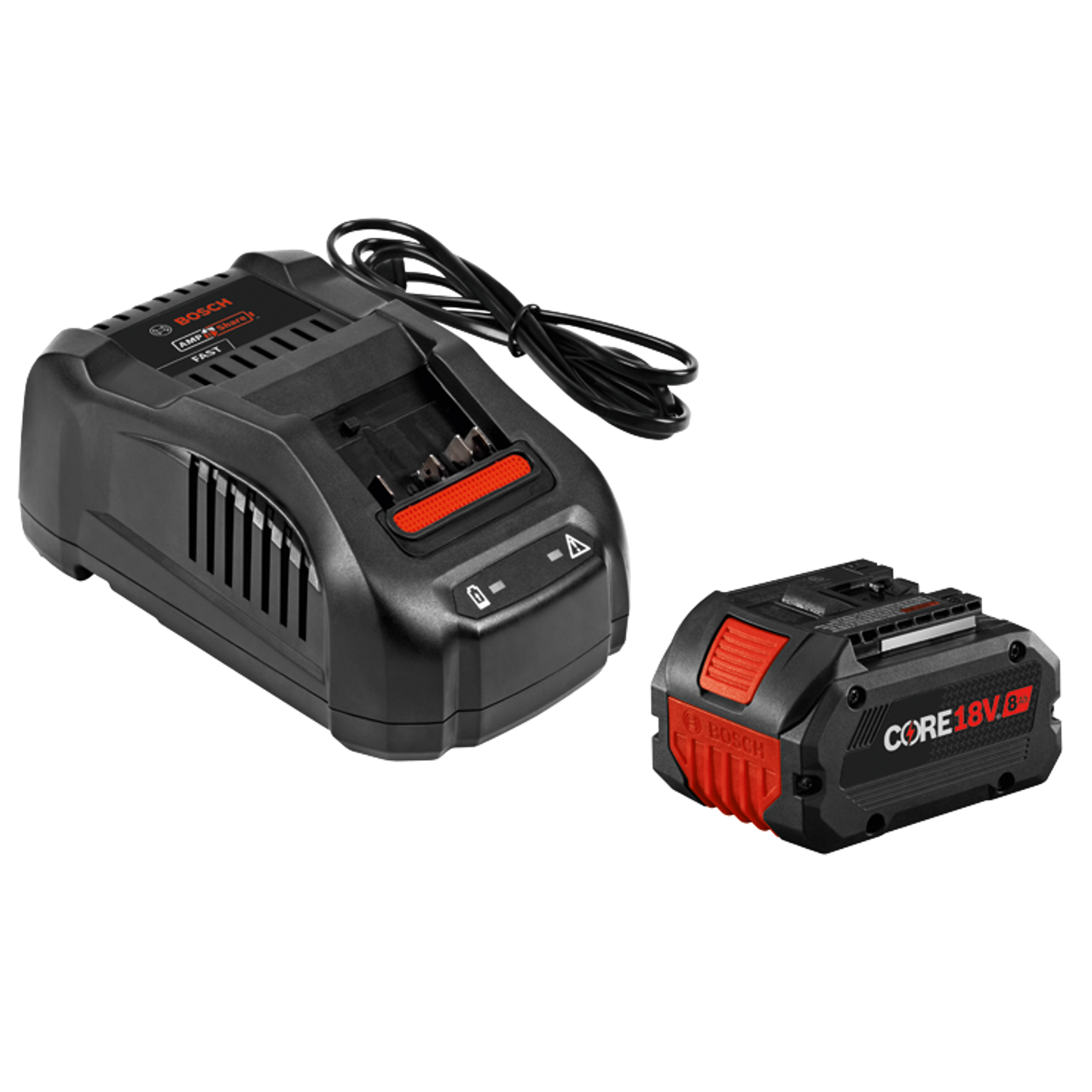 Bosch BOS-GXS18V-12N14 18V Starter Kit with (1) CORE18V® 8.0Ah High Power Battery and (1) Fast Battery Charger