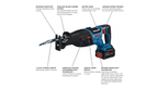 Bosch BOS-GSA18V-110B14 18V Reciprocating Saw Kit with (1) CORE18V 8Ah Battery