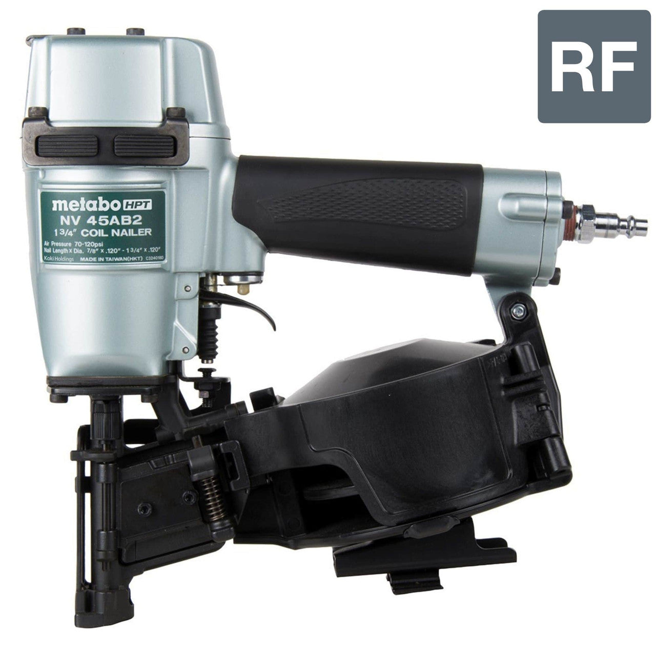 Metabo-HPT HPT-KNV45AB2M Pro Bundle 1-3/4in Coil Roofing Nailer with BONUS Impact Driver 5.0Ah Kit
