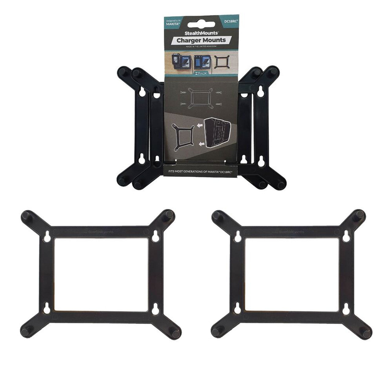 StealthMounts SM-CMC-MK-S Charger Mounts for Makita DC18RC