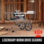 Skilsaw SKIL-SPT99-11 10in Heavy Duty Worm Drive Table Saw With Stand