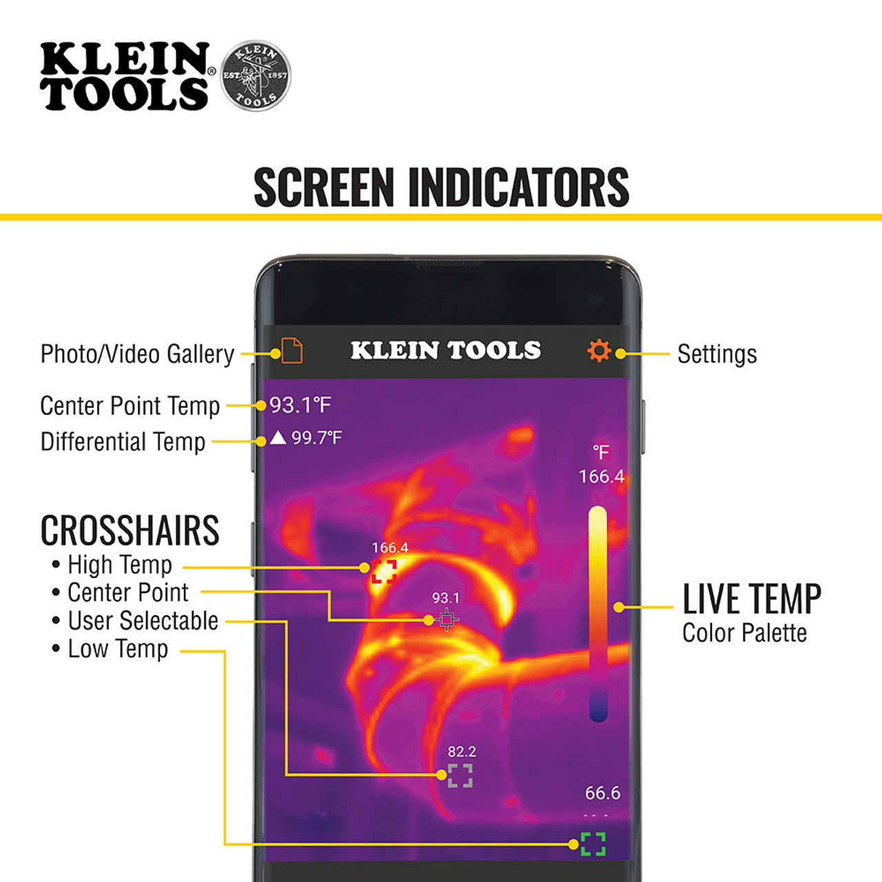 Klein KLE-TI220 Thermal Imager for Android Devices